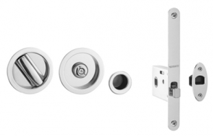 JV825 Pocket door bathroom lock set, PCP