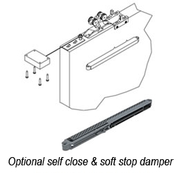 Optional self close with damper