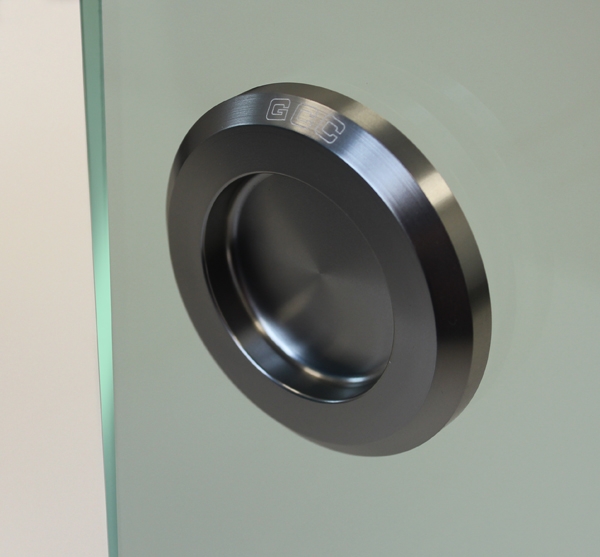 H65.SA Self Adhesive Flush Pull For Frameless Glass Doors | Sliding
