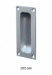 3201-SAA Rectangular flush pull handle, Satin anodised aluminium