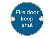 Fire door signs