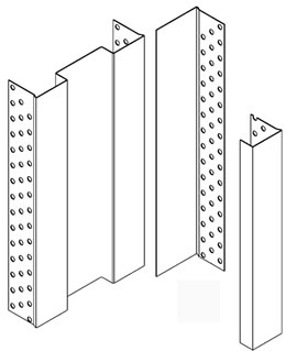 iMpero architrave free pocket door gear - frame beading sections