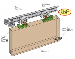 Nylon top plates 43 - shown in green on this diagram