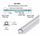 SDTJ-T2 Translucent vinyl bulb strip, self adhesive - dimensions